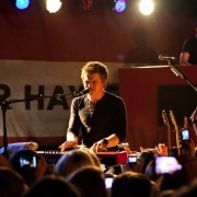 TRIO printed backdrop on tour with Hunter Hayes in Los Angeles
