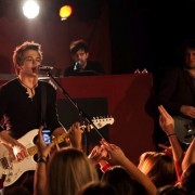 TRIO printed backdrop on tour with Hunter Hayes