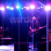 TRIO's hand-painted backdrop on tour with Everclear