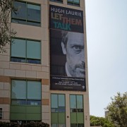TRIO printed Hugh Laurie scrim on The Pinnacle in Burbank
