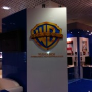 TRIO manufactured booth for Warner Bros MIP TV