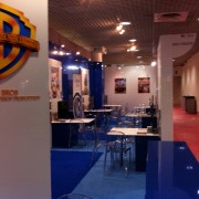 TRIO manufactured booth for Warner Bros MIP TV