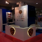 TRIO manufactured booth for Warner Bros MIP TV