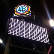 WB tower in the booth at Comic Con