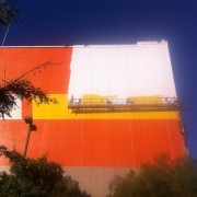 TRIO hand-painting the T Mobile ad in Los Angeles