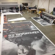 Printing the Expendables 2 billboards in TRIOs facilities
