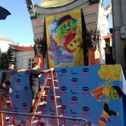 TRIO installing graphics at Grauman's Chinese Theatre