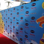 TRIO printed step & repeat for Oogieloves premiere in Los Angeles