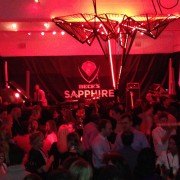 trio, metal sculpture, printed graphics, party, launch, event, beck's, beer, sapphire, new york, chicago
