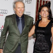 Clint Eastwood in front of TRIO printed step & repeat at the J Edgar premiere