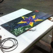 TRIO planning the Ringo Starr backdrop