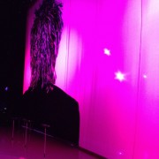 TRIO hand painted backdrop of Rod Stewart in Vegas