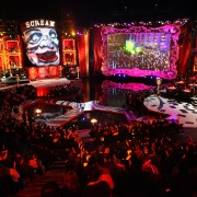 TRIO printed graphics, interior of box lounges, at the spectacular Scream Awards, Universal Studios