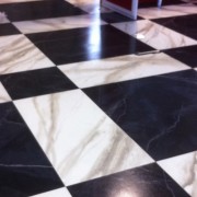 TRIO's hand painted faux marble flooring for CeeLo's rehearsal room - The Voice, Season 3