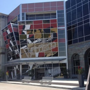 TRIO printed adhesive graphics - The Voice - New York Street at Universal Studios, Hollywood