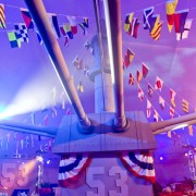 TRIO fabricated and hand-painted bar for the 'Battleship' film premiere party