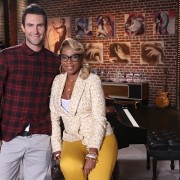Adam Levine and Mary J Blige